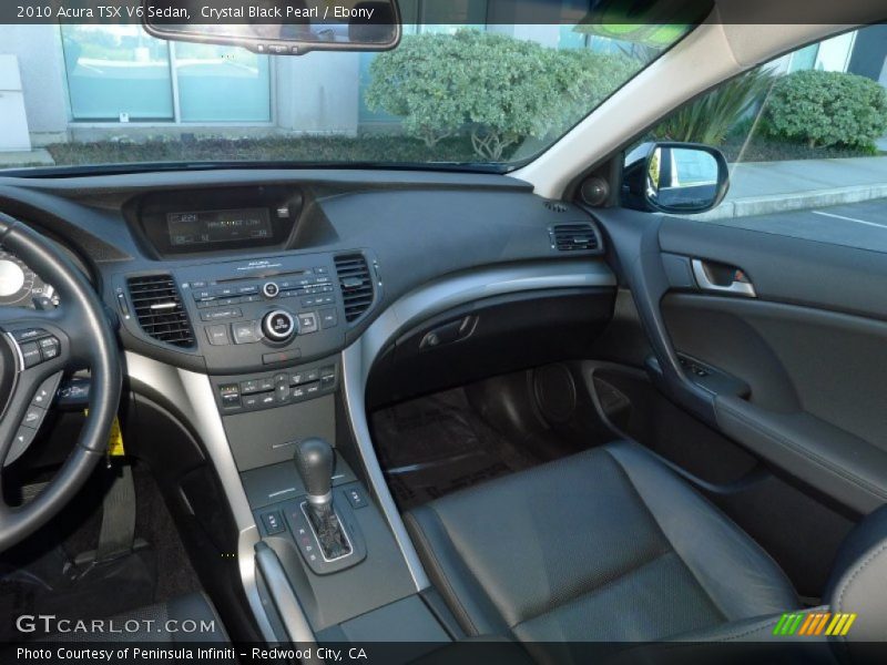 Crystal Black Pearl / Ebony 2010 Acura TSX V6 Sedan