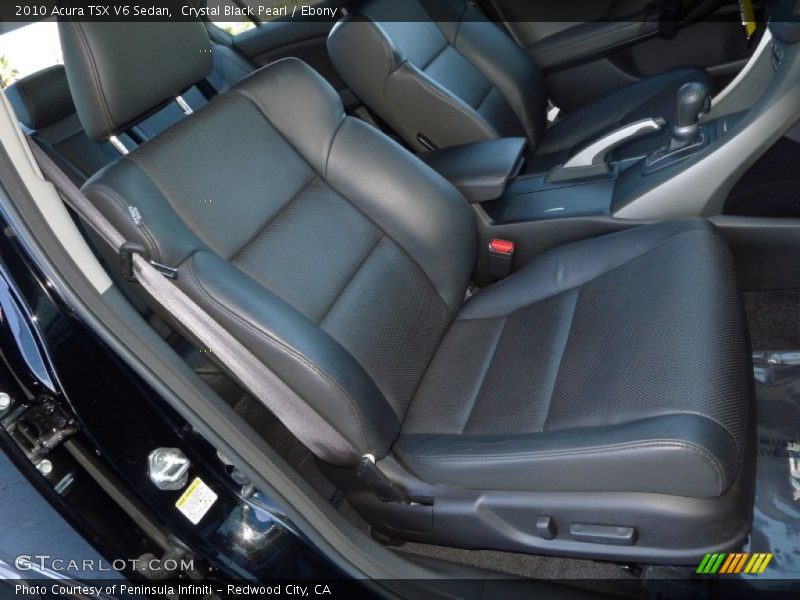 Crystal Black Pearl / Ebony 2010 Acura TSX V6 Sedan