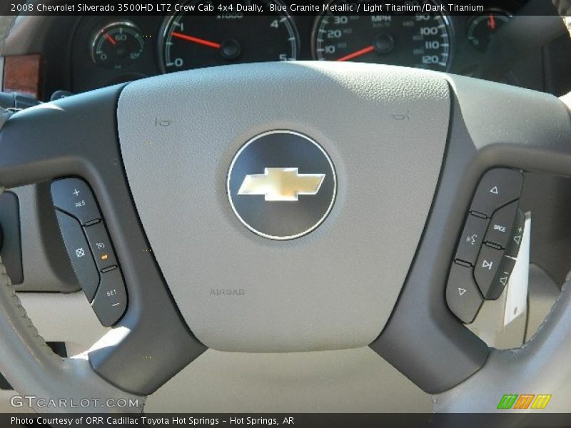 Blue Granite Metallic / Light Titanium/Dark Titanium 2008 Chevrolet Silverado 3500HD LTZ Crew Cab 4x4 Dually