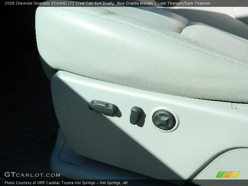 Blue Granite Metallic / Light Titanium/Dark Titanium 2008 Chevrolet Silverado 3500HD LTZ Crew Cab 4x4 Dually