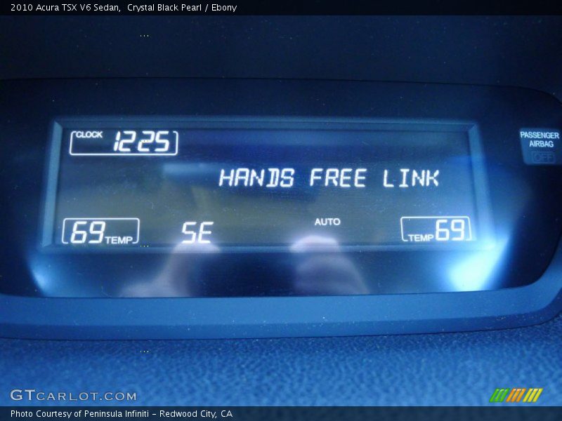 Crystal Black Pearl / Ebony 2010 Acura TSX V6 Sedan