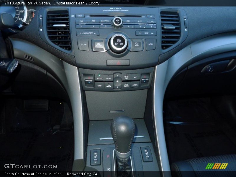 Crystal Black Pearl / Ebony 2010 Acura TSX V6 Sedan