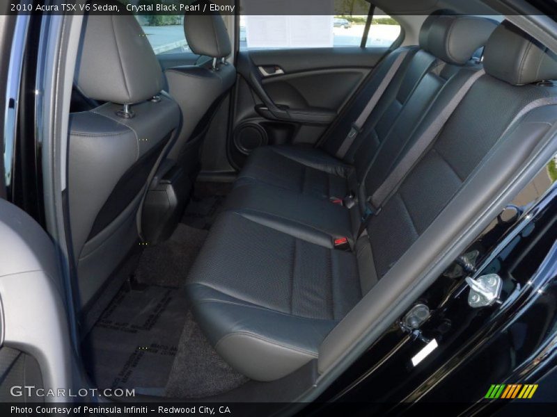 Crystal Black Pearl / Ebony 2010 Acura TSX V6 Sedan