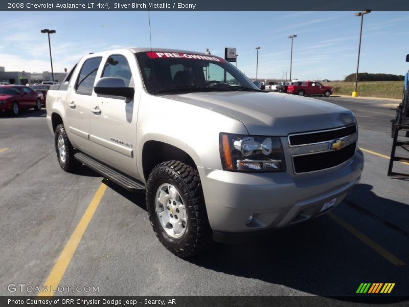 Silver Birch Metallic / Ebony 2008 Chevrolet Avalanche LT 4x4