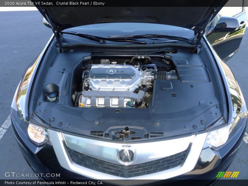 Crystal Black Pearl / Ebony 2010 Acura TSX V6 Sedan