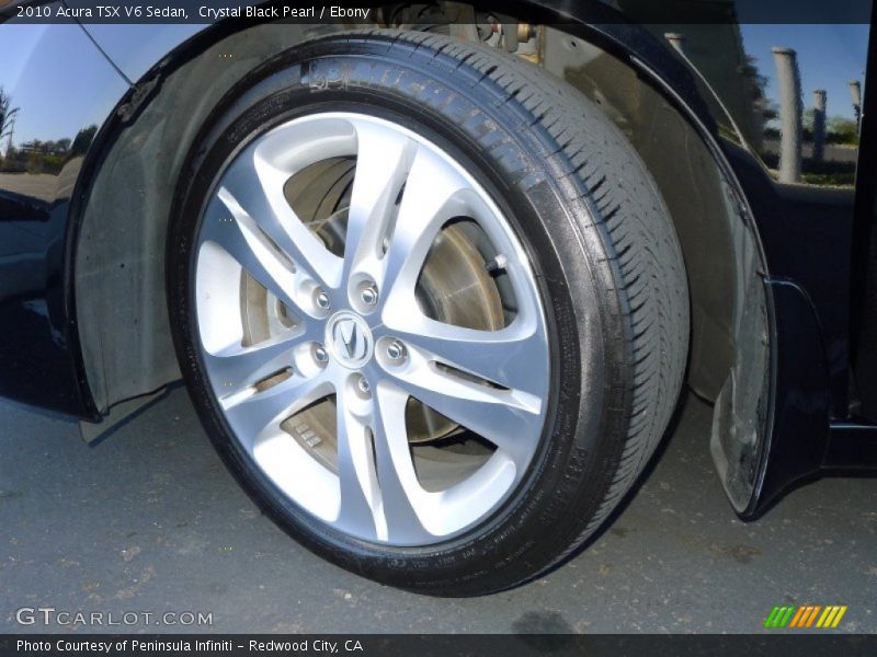 Crystal Black Pearl / Ebony 2010 Acura TSX V6 Sedan