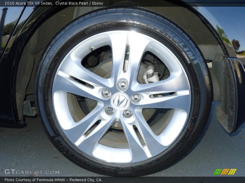 Crystal Black Pearl / Ebony 2010 Acura TSX V6 Sedan