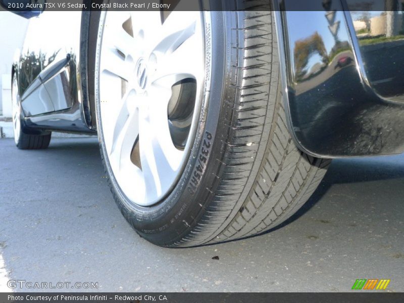 Crystal Black Pearl / Ebony 2010 Acura TSX V6 Sedan