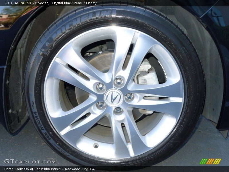 Crystal Black Pearl / Ebony 2010 Acura TSX V6 Sedan