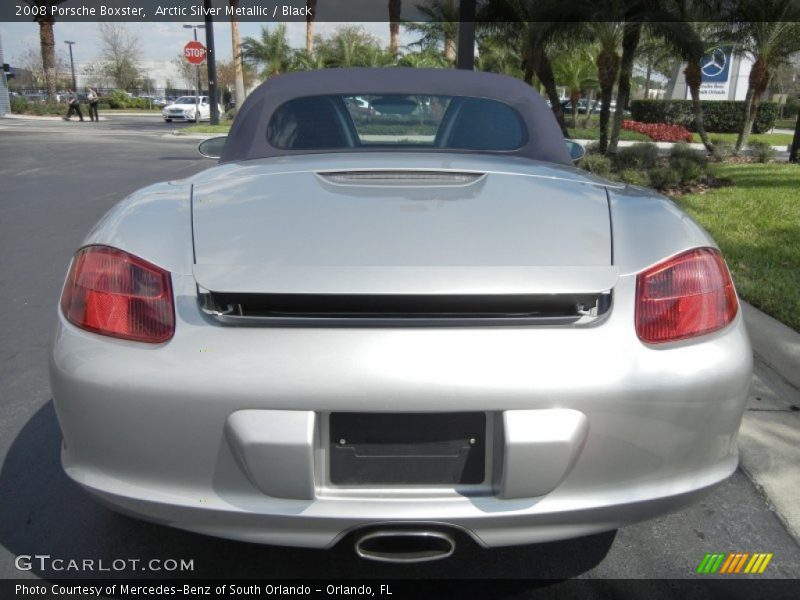 Arctic Silver Metallic / Black 2008 Porsche Boxster