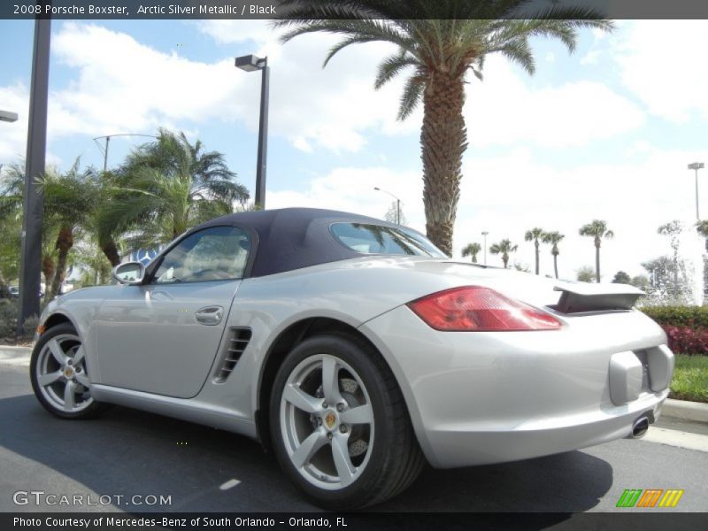 Arctic Silver Metallic / Black 2008 Porsche Boxster