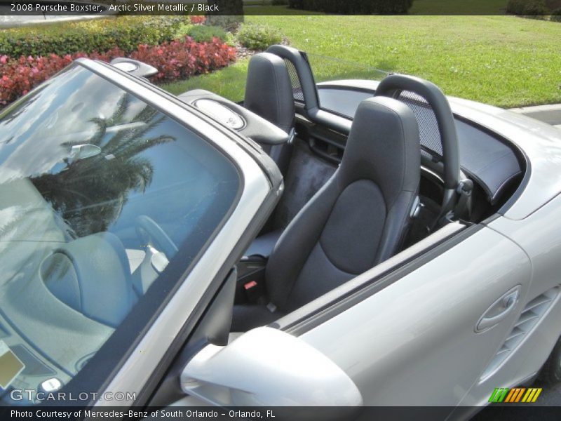 Arctic Silver Metallic / Black 2008 Porsche Boxster