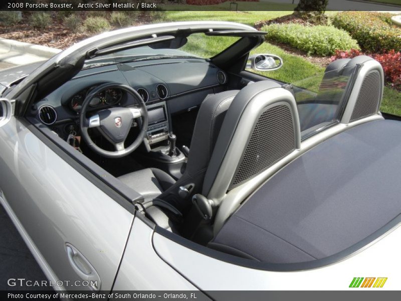 Arctic Silver Metallic / Black 2008 Porsche Boxster