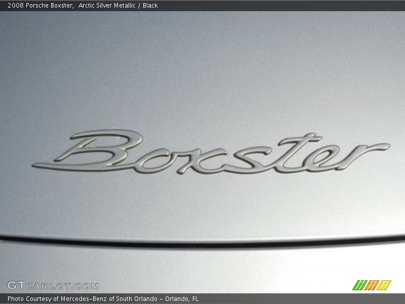 Arctic Silver Metallic / Black 2008 Porsche Boxster