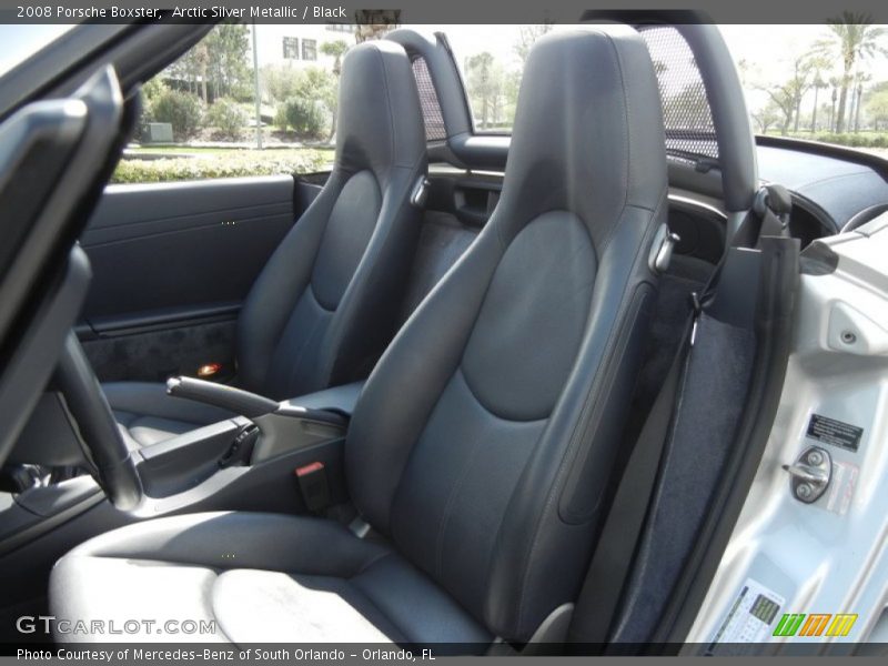 Arctic Silver Metallic / Black 2008 Porsche Boxster