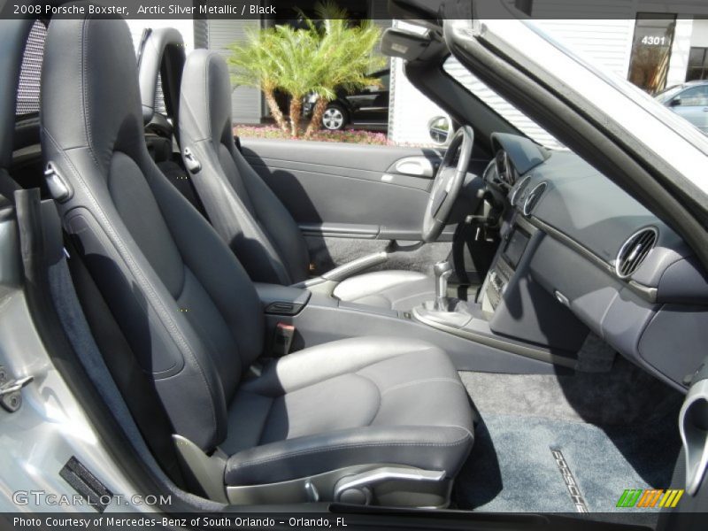 Arctic Silver Metallic / Black 2008 Porsche Boxster