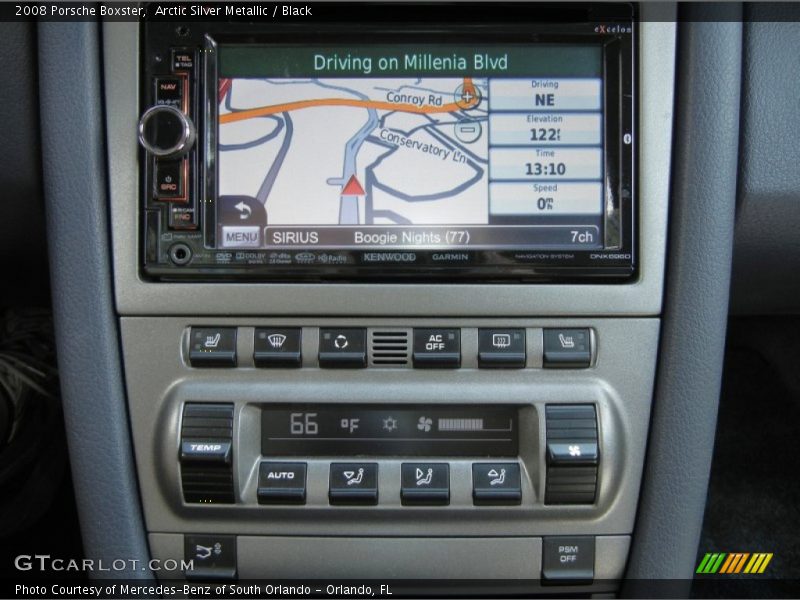 Arctic Silver Metallic / Black 2008 Porsche Boxster