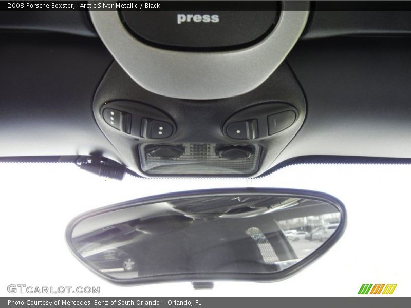 Arctic Silver Metallic / Black 2008 Porsche Boxster