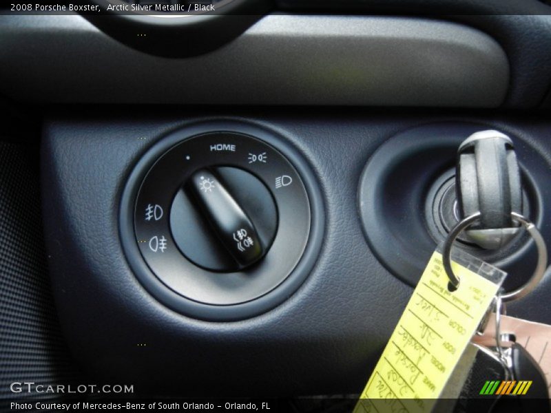 Arctic Silver Metallic / Black 2008 Porsche Boxster
