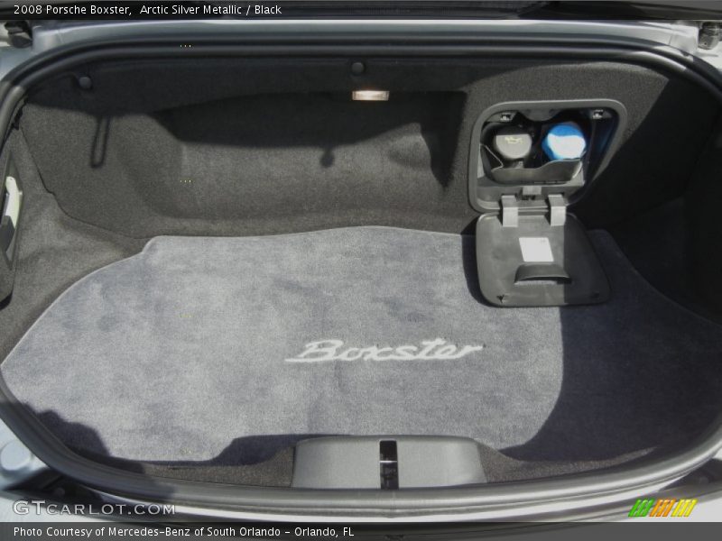 Arctic Silver Metallic / Black 2008 Porsche Boxster