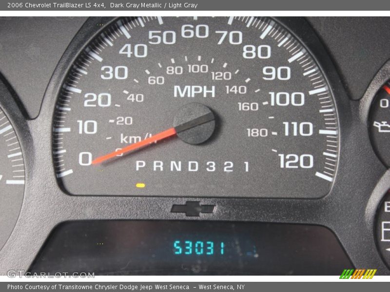 Dark Gray Metallic / Light Gray 2006 Chevrolet TrailBlazer LS 4x4