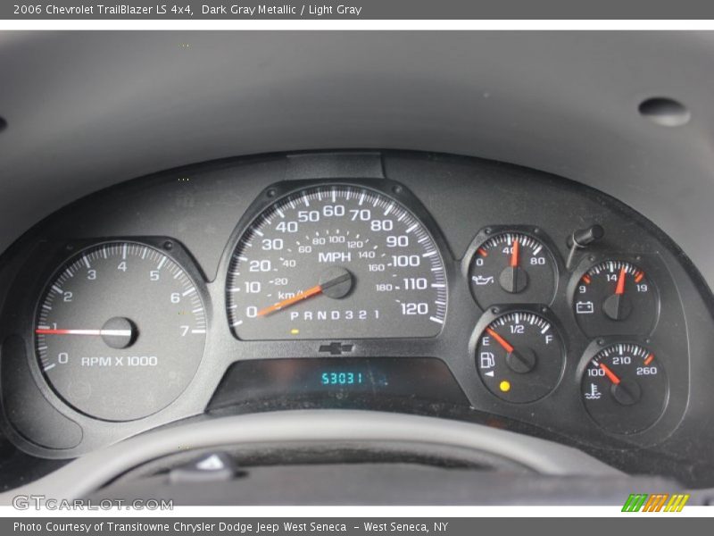 Dark Gray Metallic / Light Gray 2006 Chevrolet TrailBlazer LS 4x4