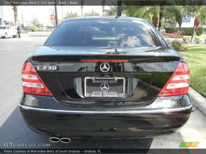 Black / Black 2007 Mercedes-Benz C 230 Sport