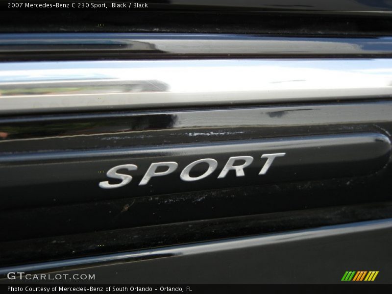 Black / Black 2007 Mercedes-Benz C 230 Sport