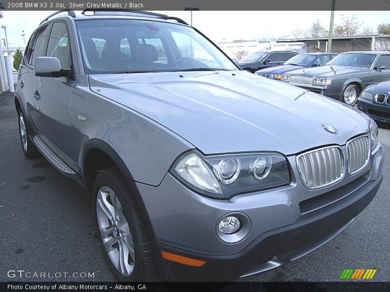 Silver Grey Metallic / Black 2008 BMW X3 3.0si