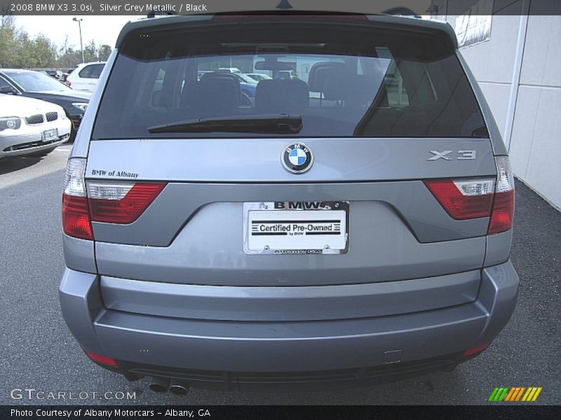 Silver Grey Metallic / Black 2008 BMW X3 3.0si