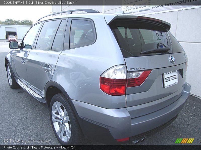 Silver Grey Metallic / Black 2008 BMW X3 3.0si