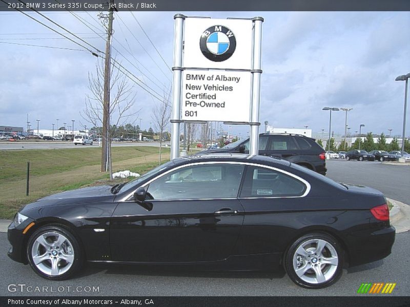 Jet Black / Black 2012 BMW 3 Series 335i Coupe