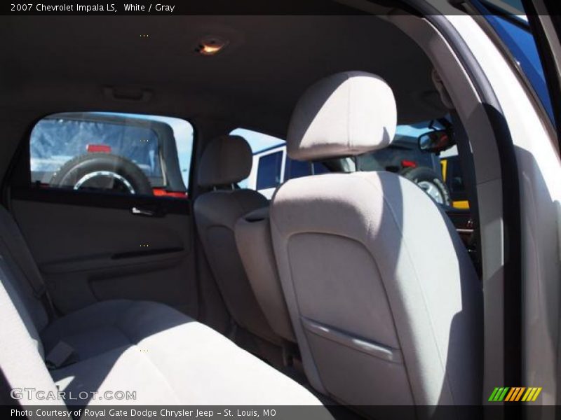 White / Gray 2007 Chevrolet Impala LS