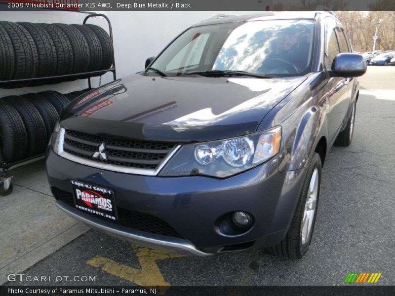 Deep Blue Metallic / Black 2008 Mitsubishi Outlander XLS 4WD
