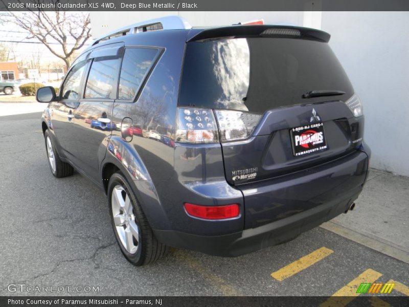 Deep Blue Metallic / Black 2008 Mitsubishi Outlander XLS 4WD