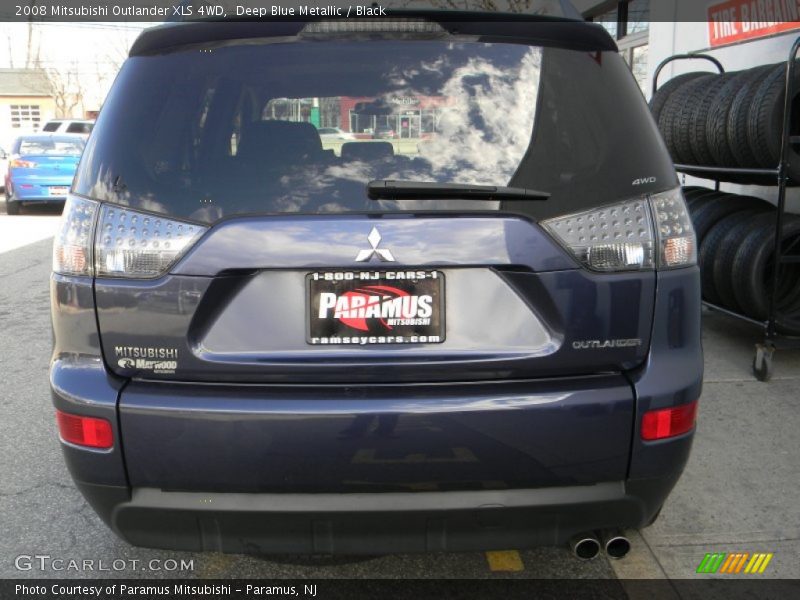 Deep Blue Metallic / Black 2008 Mitsubishi Outlander XLS 4WD