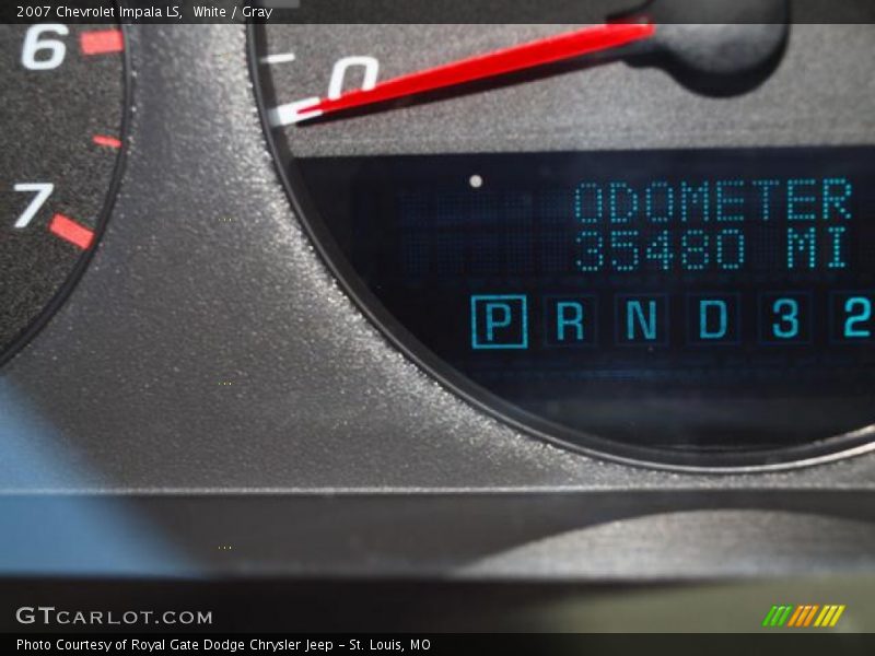 White / Gray 2007 Chevrolet Impala LS