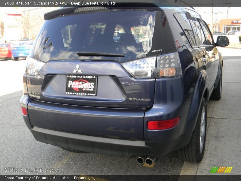 Deep Blue Metallic / Black 2008 Mitsubishi Outlander XLS 4WD