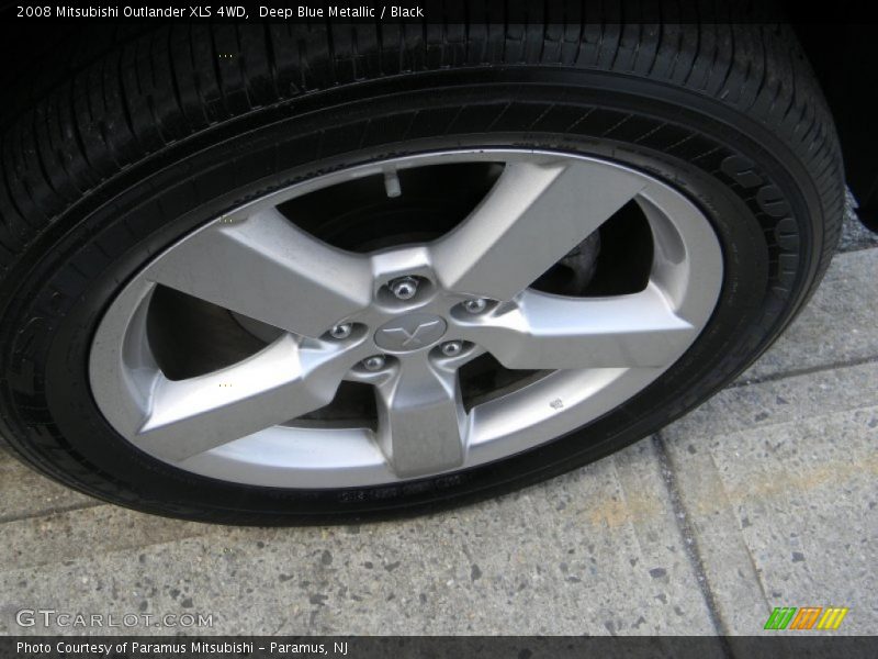 Deep Blue Metallic / Black 2008 Mitsubishi Outlander XLS 4WD