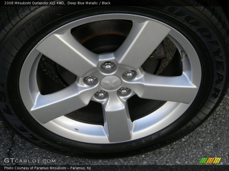 Deep Blue Metallic / Black 2008 Mitsubishi Outlander XLS 4WD