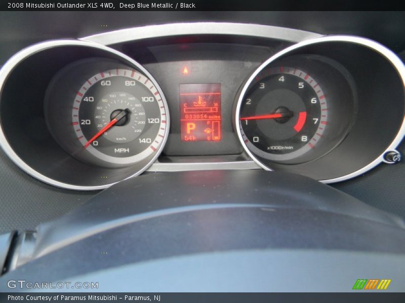Deep Blue Metallic / Black 2008 Mitsubishi Outlander XLS 4WD