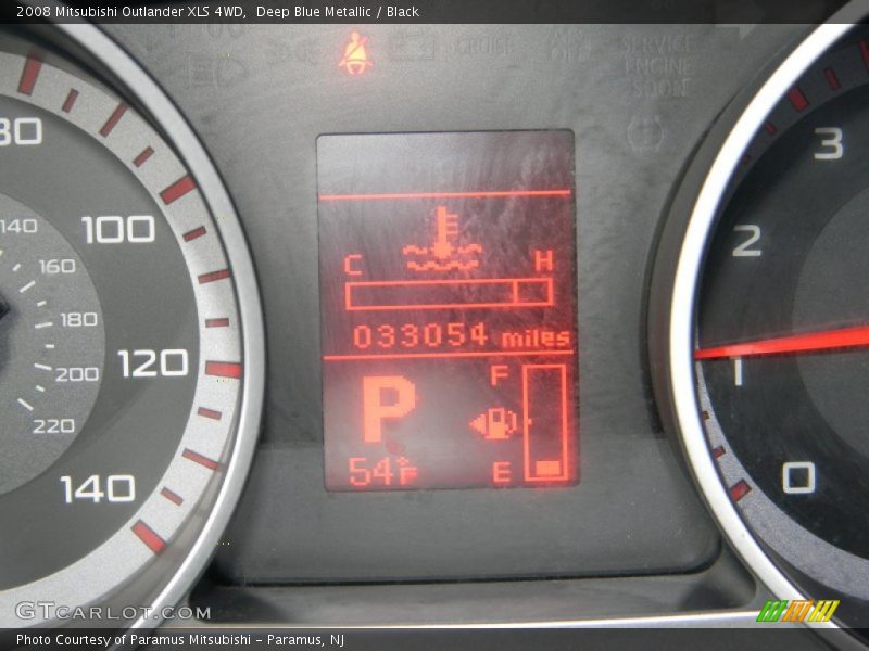 Deep Blue Metallic / Black 2008 Mitsubishi Outlander XLS 4WD