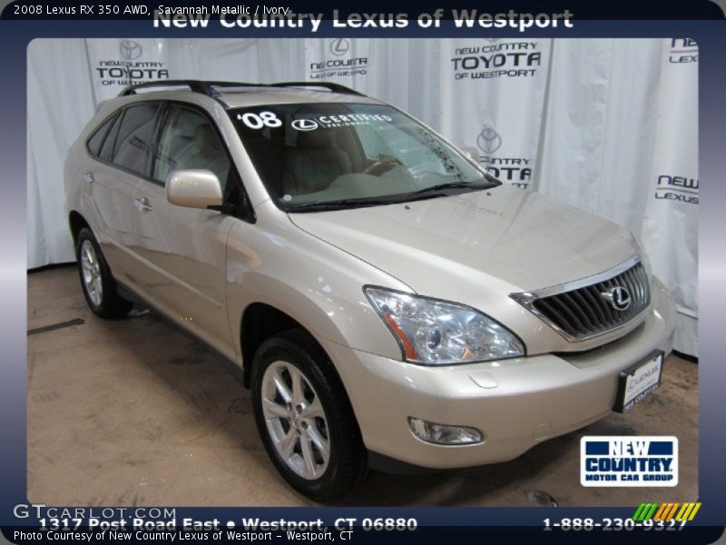 Savannah Metallic / Ivory 2008 Lexus RX 350 AWD