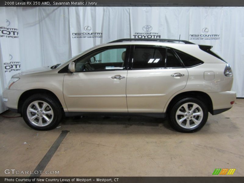 Savannah Metallic / Ivory 2008 Lexus RX 350 AWD