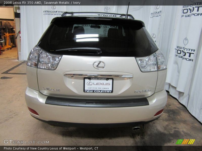 Savannah Metallic / Ivory 2008 Lexus RX 350 AWD