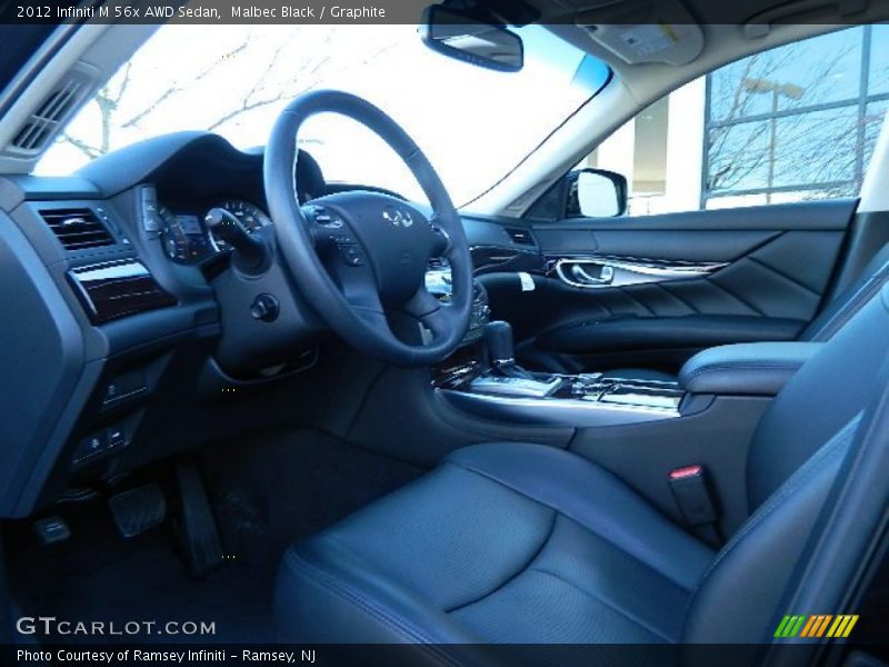 Malbec Black / Graphite 2012 Infiniti M 56x AWD Sedan