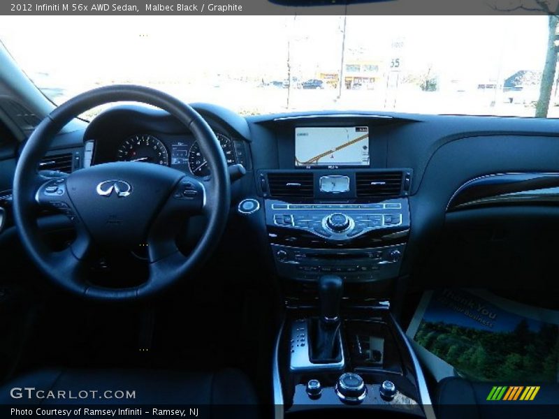 Malbec Black / Graphite 2012 Infiniti M 56x AWD Sedan