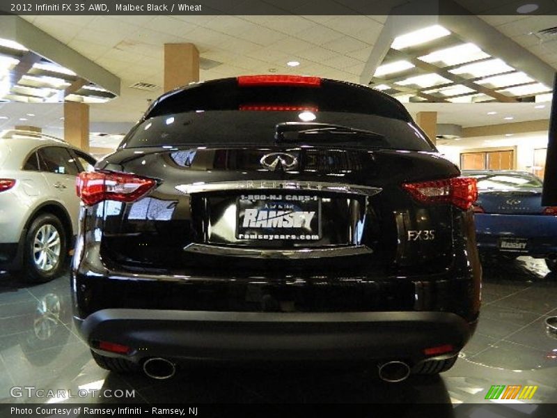 Malbec Black / Wheat 2012 Infiniti FX 35 AWD