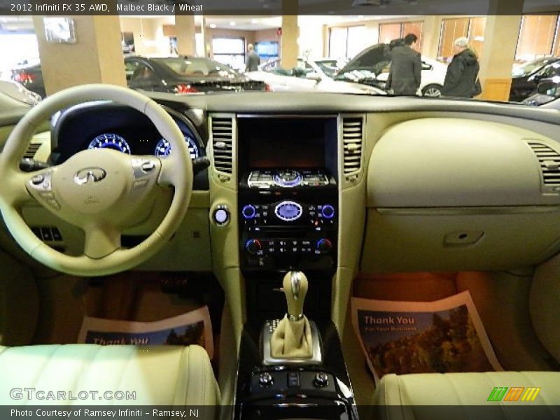 Dashboard of 2012 FX 35 AWD