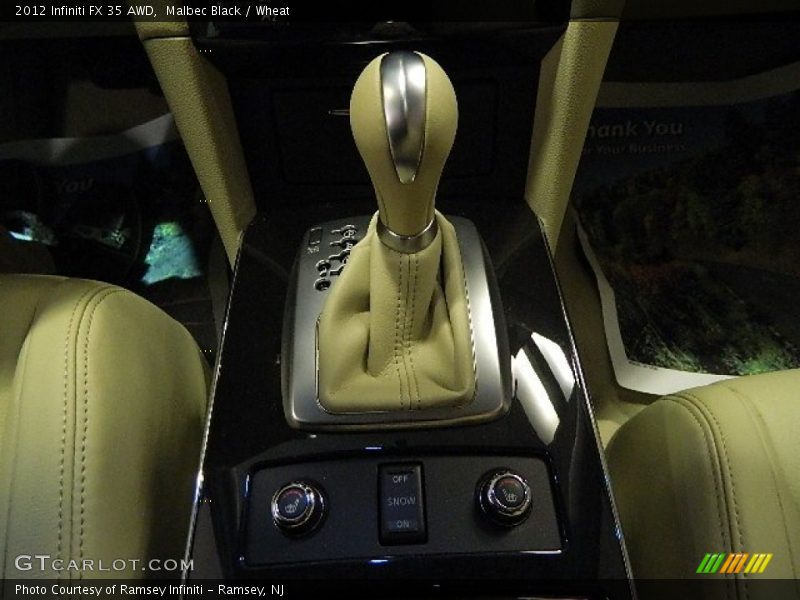  2012 FX 35 AWD 7 Speed ASC Automatic Shifter